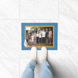 Your Photo Winter Polar Bear Penguin Welcome Doormat