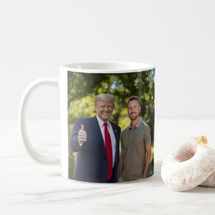 Your Photo with President Donald Trump 2024 Funny Coffee Mug
