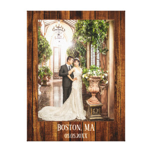 Your Photo with Wood Custom Print