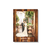 Your Photo with Wood Custom Print