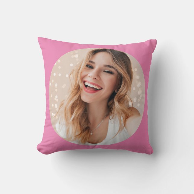 Your photo your face on a personalized cushion (Front)