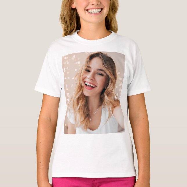 Your photo your face on a personalized T-Shirt (Front)