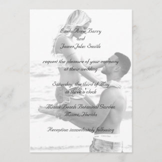 Your Photograph on Wedding Invitations