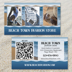 Your Photos Beach Fashion Store Business Card
