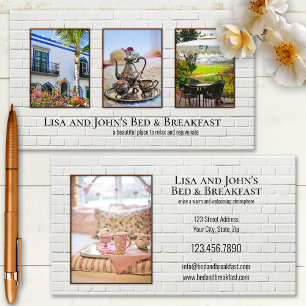 Your Photos Bed and Breakfast Holiday Business Card