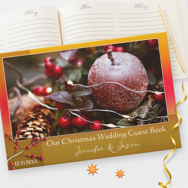 Your Photos Christmas Wedding Guest Book (Creator Uploaded)