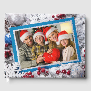 YOUR PHOTOS custom Christmas guestbook