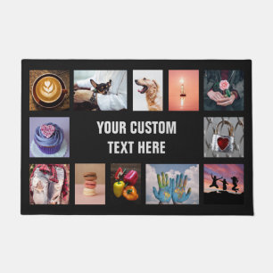 YOUR PHOTOS custom collage template door mats