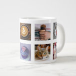 YOUR PHOTOS custom collage template mug<br><div class="desc">Change any or all the images to your own photos. You can also change the background colour to any colour of your choice,  and add text,  by using the “customise it” function. See my store (PATTERNS > MONOGRAMS & FRAMES) for more custom photo products.</div>