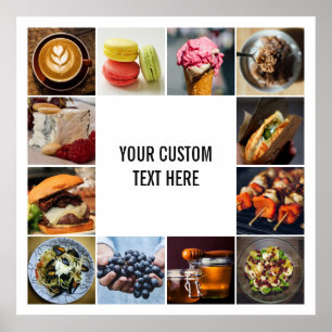 YOUR PHOTOS custom collage template poster