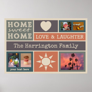 YOUR PHOTOS custom collage template poster