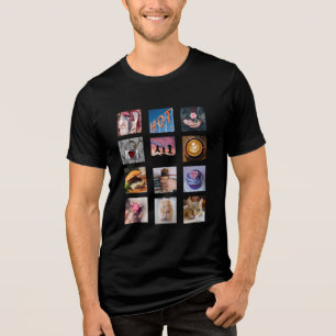 YOUR PHOTOS custom collage template t-shirt Tri-Blend Shirt