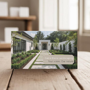 Your photos garden designer, modern landscaping  business card