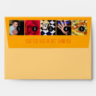 Your Photos Images Your Greeting Text Sun Yellow Envelope