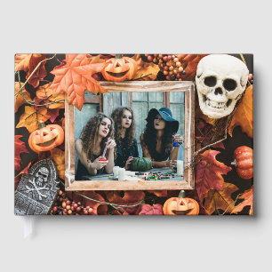 YOUR PHOTOS in Halloween Frame custom guest book