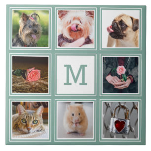YOUR Photos & monogram custom tile