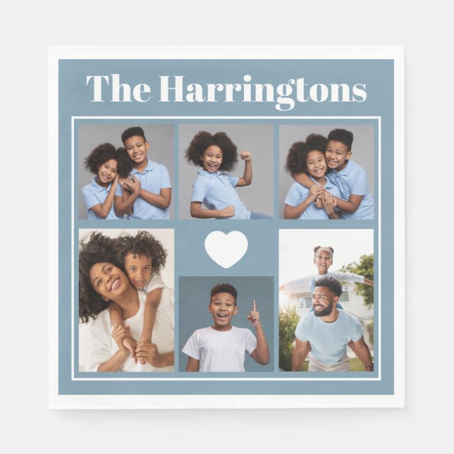 Your Photos, Text & Colour coaster set Napkin (Front)