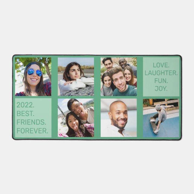 YOUR Photos, Text & Colour Desk Mat (Front)