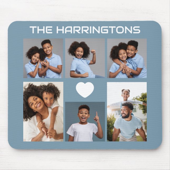 YOUR Photos, Text & Colour Mouse Pad (Front)