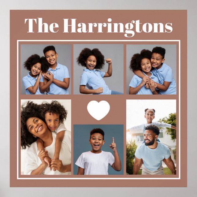 YOUR Photos, Text & Colour Poster (Front)