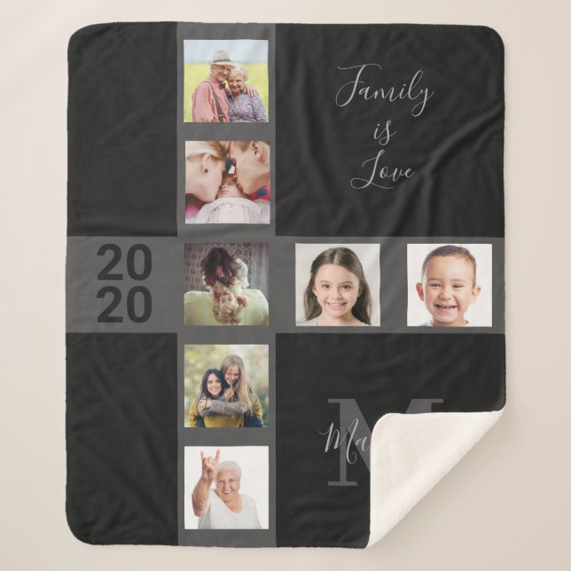 YOUR photos & text custom blanket (Front)