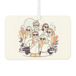 YOUR PHOTOS & TEXT custom car air freshner Air Fre Freshener