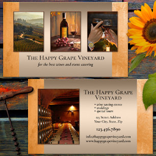 Your Photos Vineyard Winery Business Card