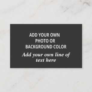 Your picture or background color. Your text Throw Business Card