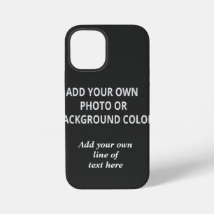 Your picture or background colour. Your text iPhone 12 Mini Case