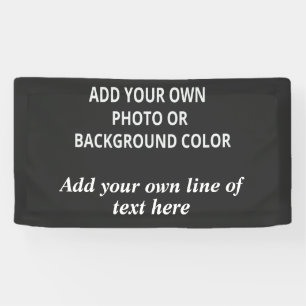 Your picture or background colour. Your text Throw Banner
