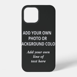 Your picture or background colour. Your text Throw iPhone 12 Case