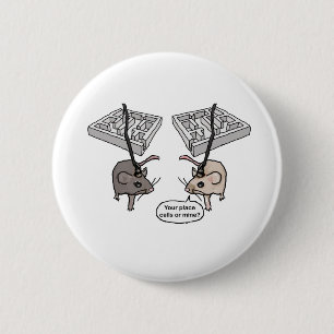 Your Place (Cells) or Mine? 6 Cm Round Badge