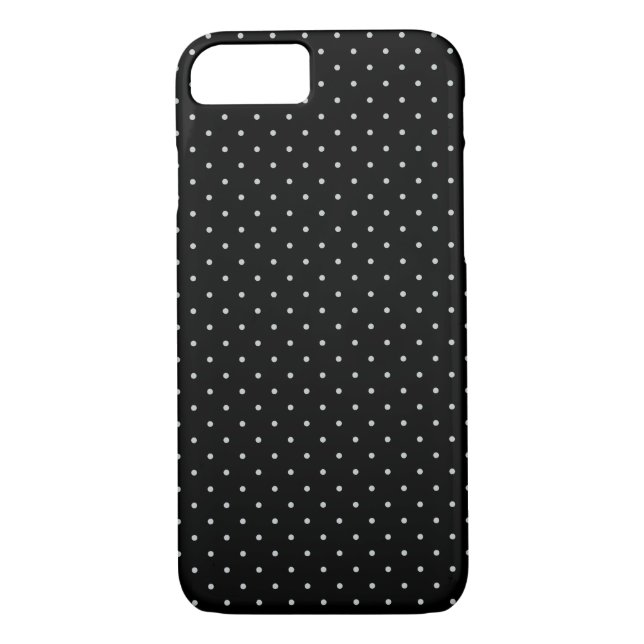 Your Polka Dots Colour on Black Click Customise Case-Mate iPhone Case (Back)