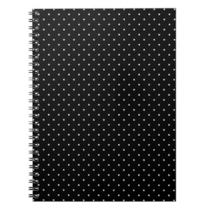 Your Polka Dots Colour on Black Click Customise Notebook