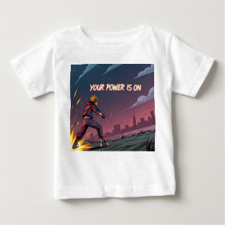 Your Power Is On – Explosive Manga Action Art Prin Baby T-Shirt