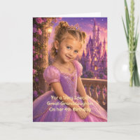 Your Princess Great Granddaughter Birthday Card