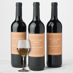  Your Private Label Homemade Peach Wine 