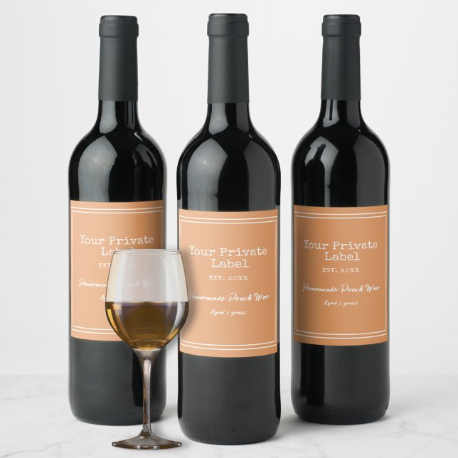  Your Private Label Homemade Peach Wine  (Creator Uploaded)