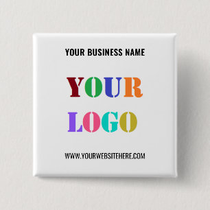 Your Promotional Business Logo Button Example