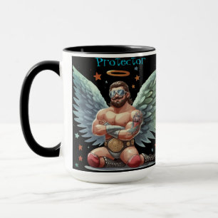 Your Protector Guardian Angel Show Wrestler Mug