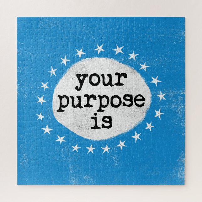Your Purpose Is - Blue Jigsaw Puzzle (Vertical)