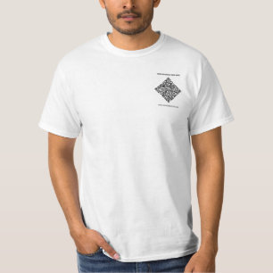 Your QR Code and Custom Text Business T-Shirt