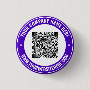 Your QR Code and Custom Text Button Coose Colours
