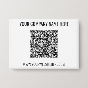 Your QR Code and Custom Text Button Template