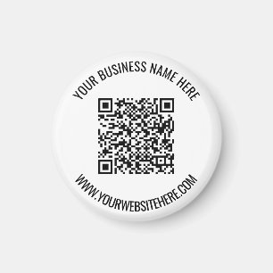 Your QR Code and Custom Text Magnet Gift