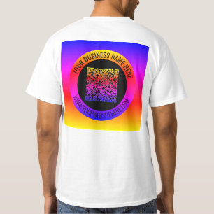 Your QR Code and Custom Text Personalised T-Shirt