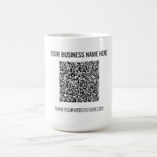 Your QR Code and Custom Text Special Mug Gift