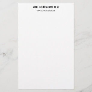 Your QR Code and Custom Text Stationery Paper