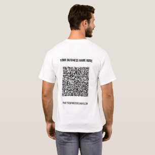 Your QR Code and Custom Text T-Shirt Promotional
