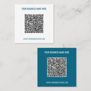 Your QR Code and Text Business Card Example